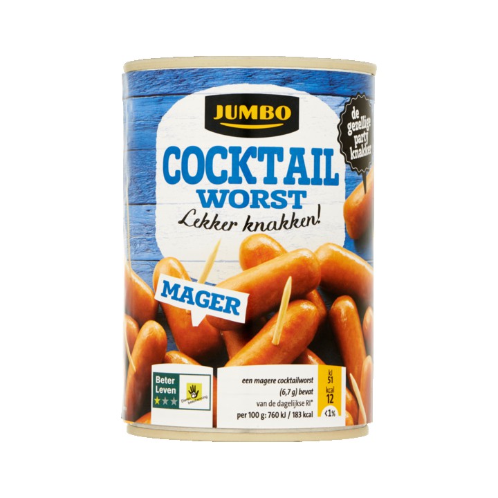 Jumbo Cocktailworst Mager 400g
