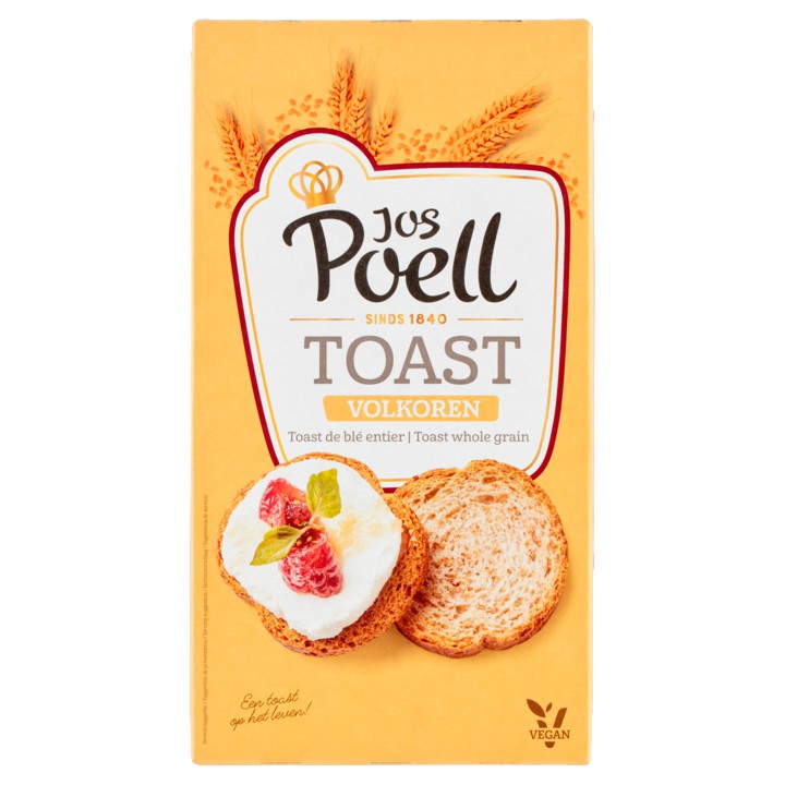 Jos Poell Toast Volkoren 90g