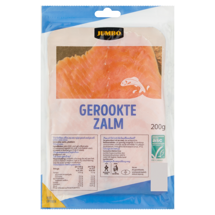 Jumbo Gerookte Zalm 200g