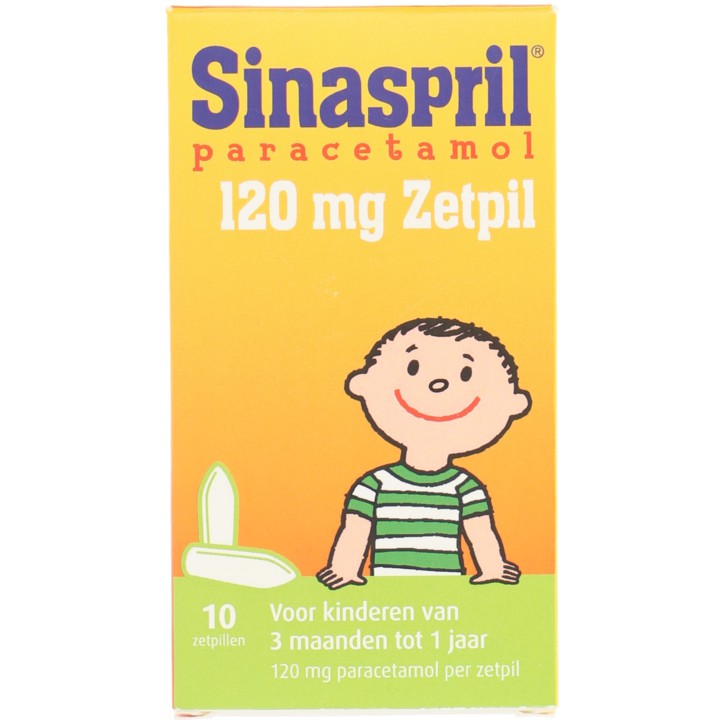 Sinaspril Paracetamol 120mg zetpil 10st