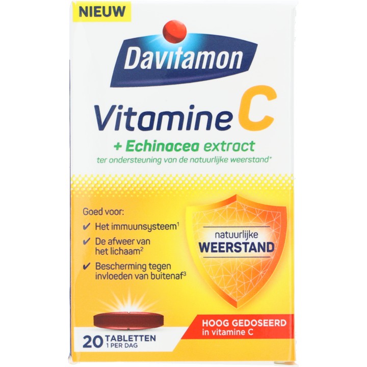 Davitamon Vitamine C + Echinacea, 20 tabletten