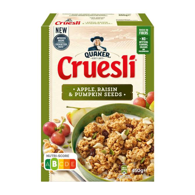 Quaker cruesli Appel &amp; rozijn