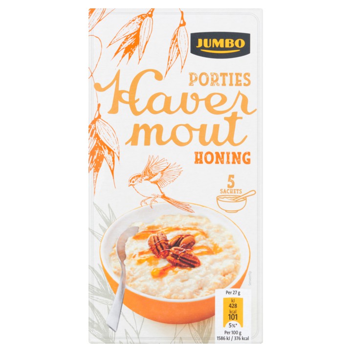 Jumbo Havermout Porties met Honing 5 Stuks