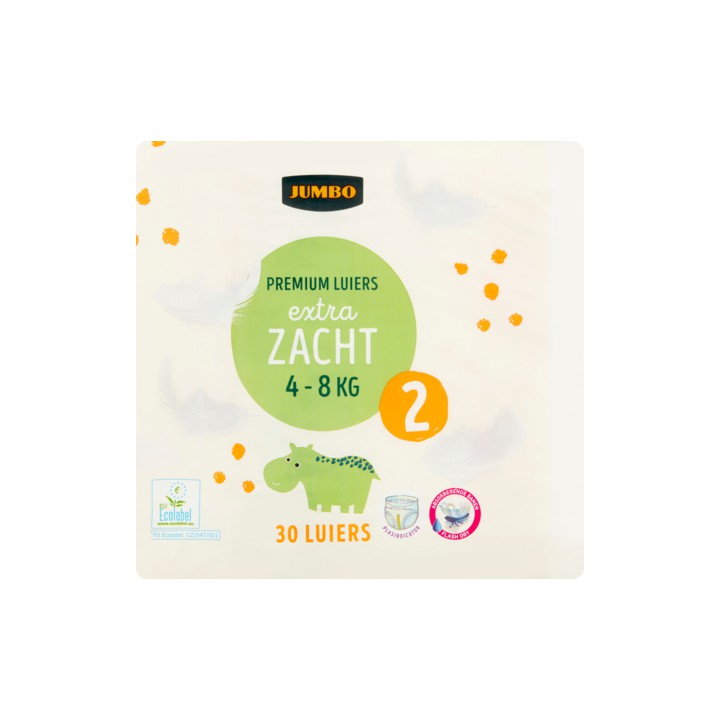 Jumbo Premium Luiers Maat 2 4-8 kg 30 Stuks