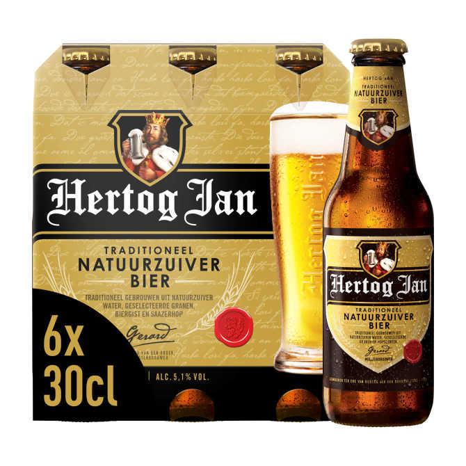 Hertog Jan Pilsener natuurzuiver Bier Flessen 6 x 30 cl