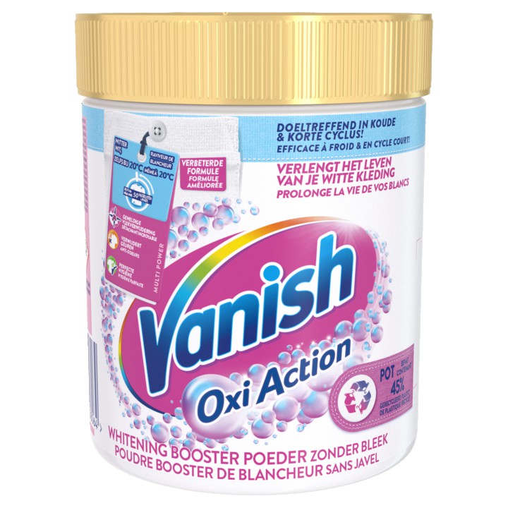 Vanish Oxi Action Wasbooster Poeder - Vlekverwijderaar voor Witte Was - 530g