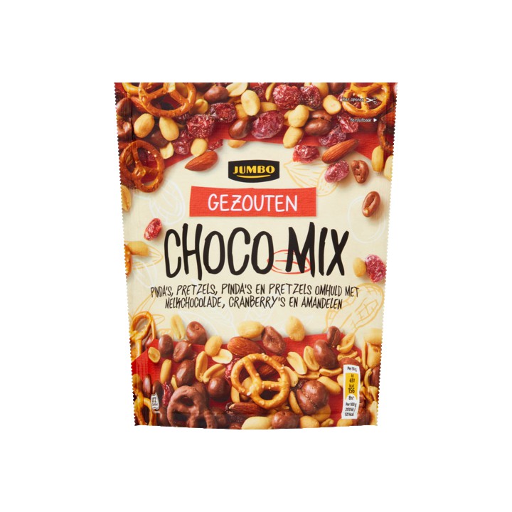 Jumbo Choco Mix Gezouten 200g