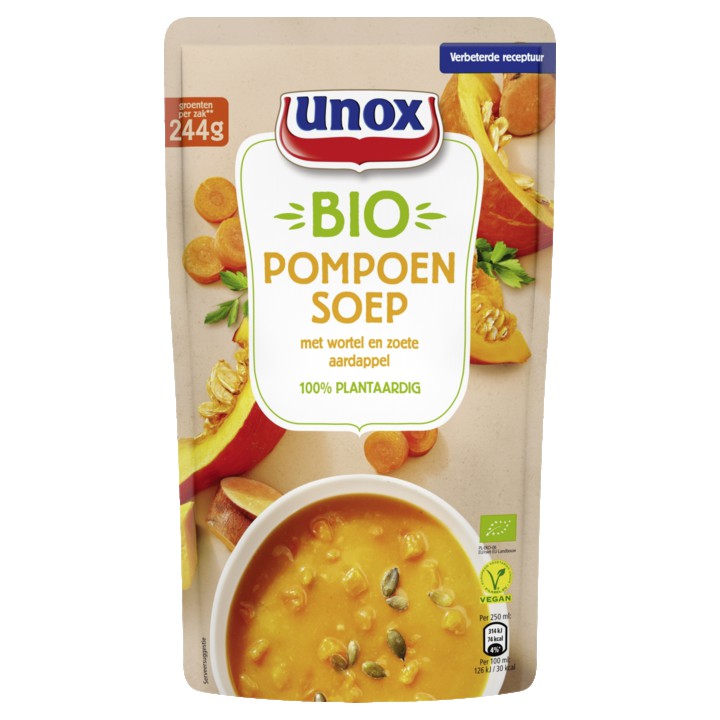 Unox Biologische Soep Biologische Pompoen 570ml
