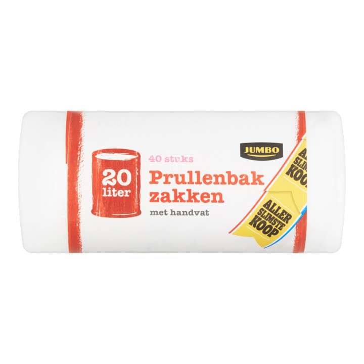 Jumbo Prullenbakzakken 20 Liter 40 Stuks