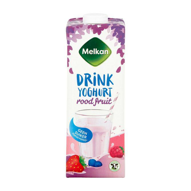 Melkan Drinkyoghurt rode vrucht light