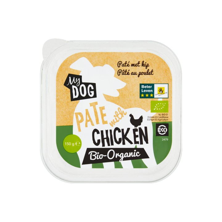 My Dog Bio Pat&amp;eacute; met Kip 150g