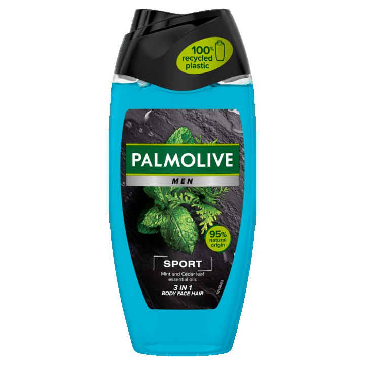 Palmolive Men Sport 3-in-1 douchegel met etherische oli&amp;euml;n van munt en cedernaalden 250ml