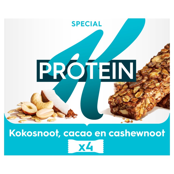 Kellogg&amp;#x27;s Special K Protein 23% Kokosnoot, Cacao en Cashewnoot 4 x 28g