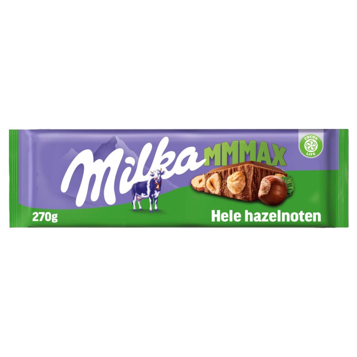 Milka Mmmax Chocolade Reep Hazelnoot 270g