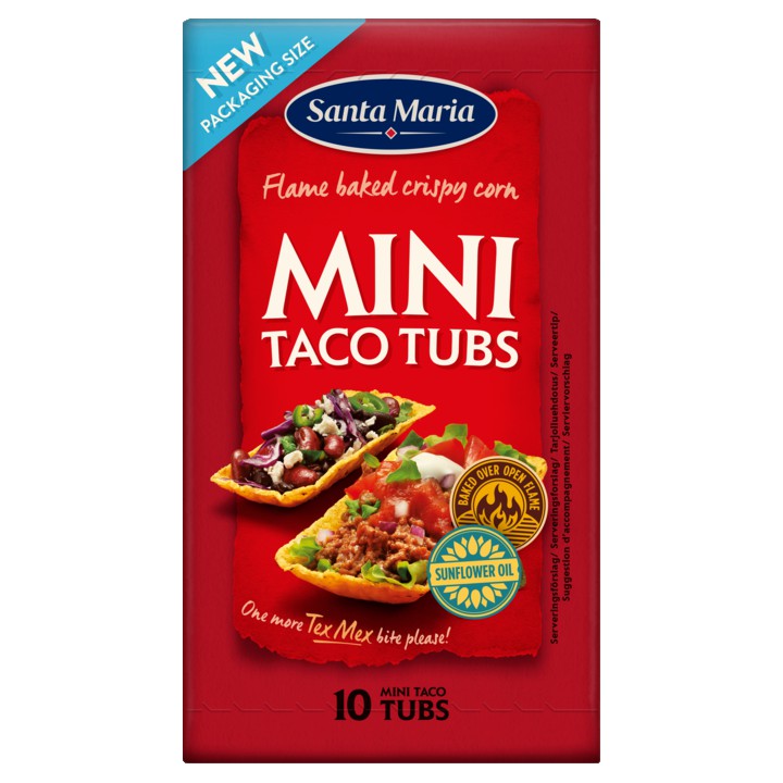 Santa Maria Mini Taco Tubs 10 Stuks 86g