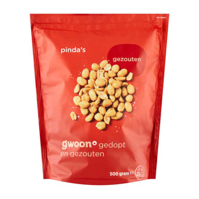 g'woon Pinda's gezouten