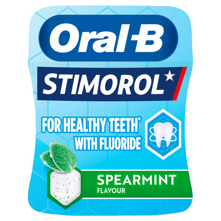 Stimorol Oral-B Spearmint Flavour Sugar Free Chewing Gum 76, 5g