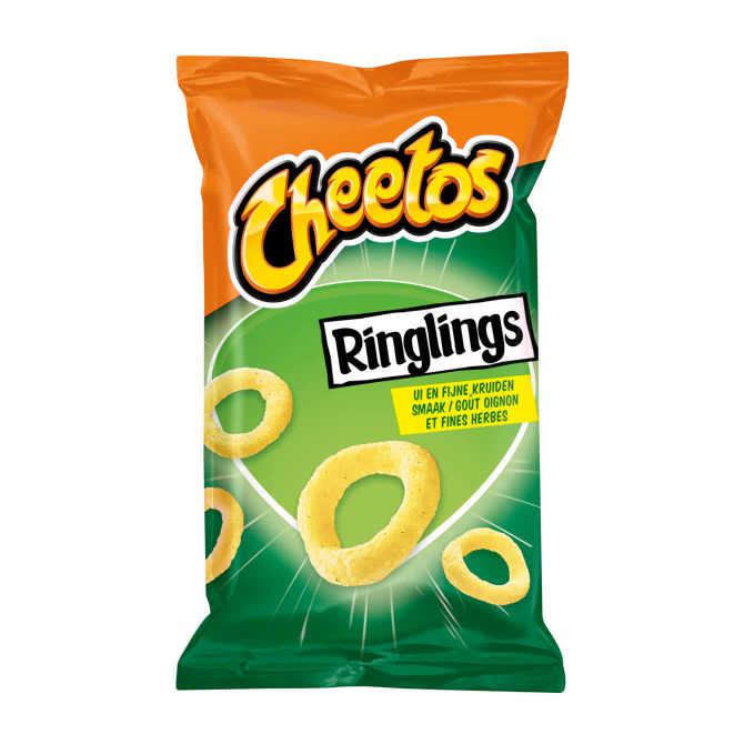 Cheetos Ringlings ui en fijne kruiden smaak