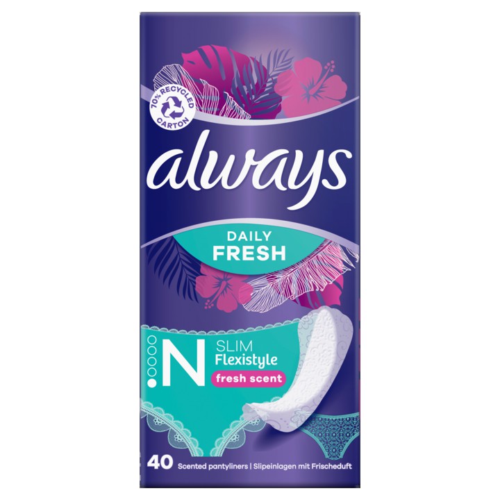 Always Daily Fresh Slim Flexistyle Met frisse geur x40