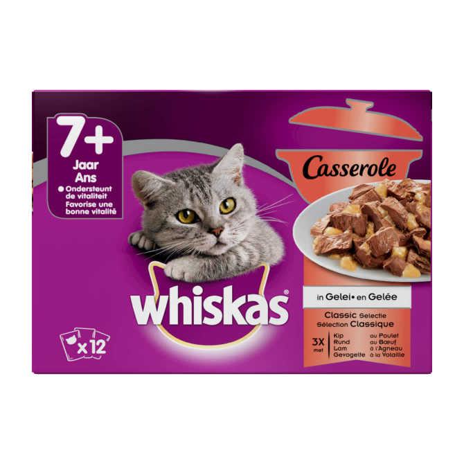 Whiskas 7+ Senior casserole maaltijdzakjes kattenvoer