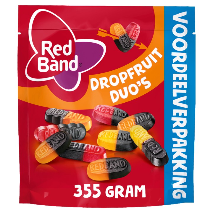 Red Band Dropfruit Duo&amp;#x27;s XL Snoep 355g