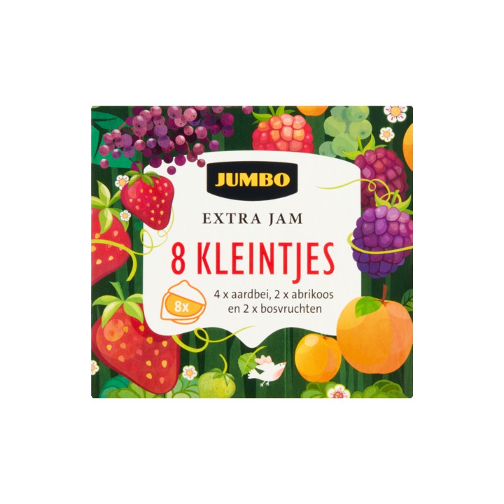 Jumbo Extra Jam Kleintjes 8 x 25g