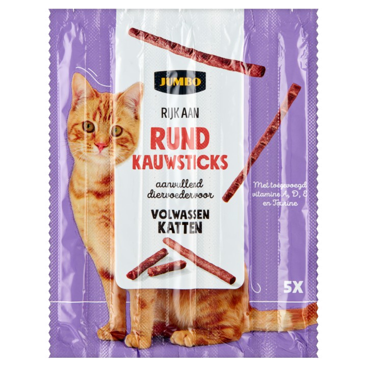 Jumbo Rund Kauwsticks 5 Stuks