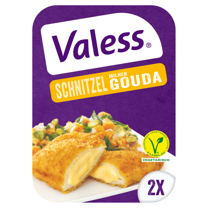 Valess Vegetarische Schnitzel Milner Gouda 2 Stuks 180g