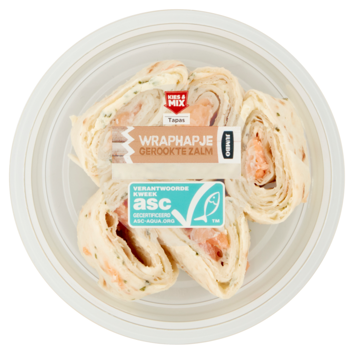 Jumbo Wraphapje Gerookte Zalm 110g