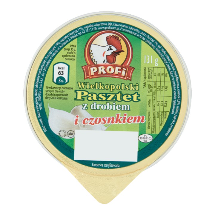 Profi Gevogeltepat&amp;eacute; met Knoflook 131g