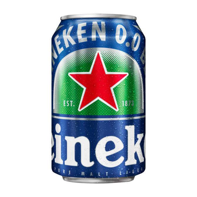 Heineken Premium pilsener 0.0 bier blik