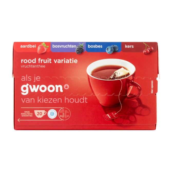 g&#039;woon Rood fruit variatie