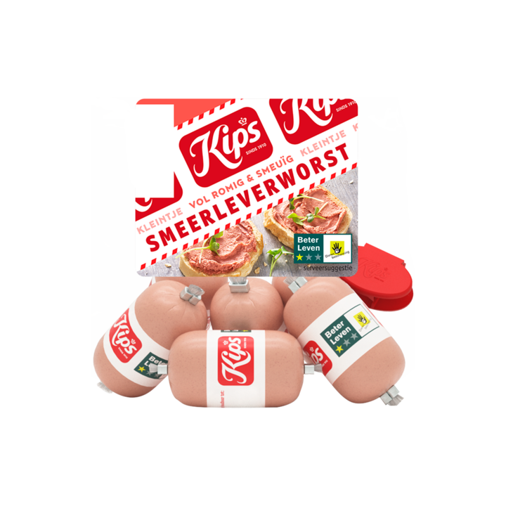 Kips Kleintje Smeerleverworst 6 x 20g