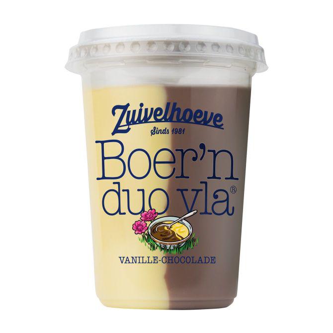 Boer&#039;n DUO vla&amp;reg; vanille/ chocola 450 gram