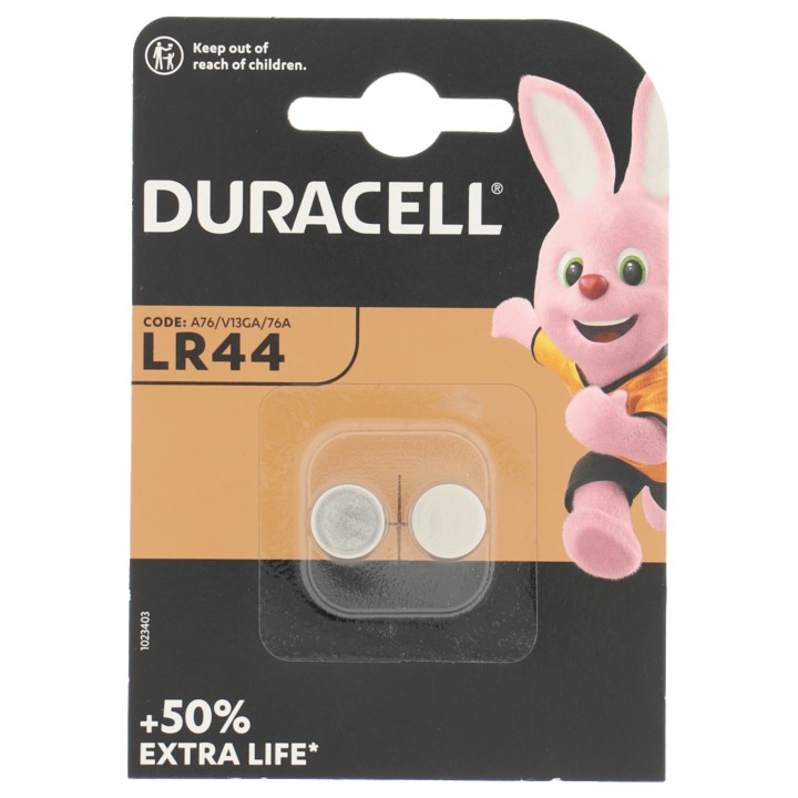 Duracell Knoopcel Lr44 2St