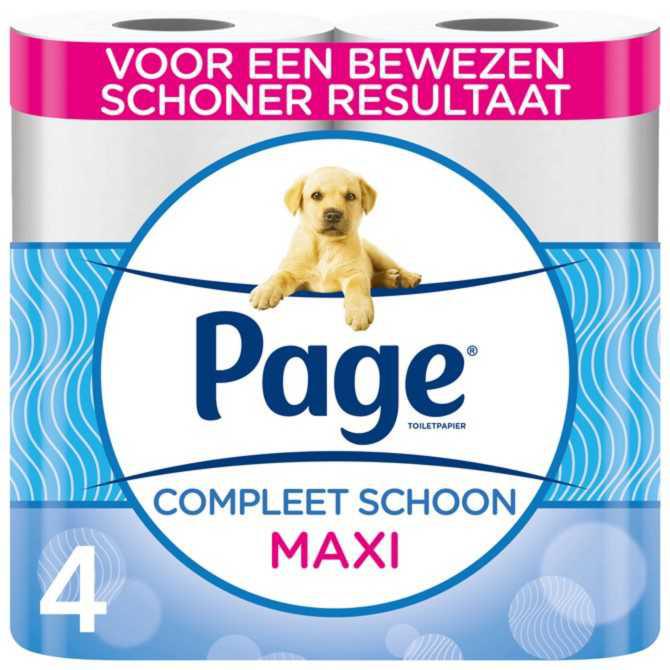 Page toiletpapier compleet schoon maxi