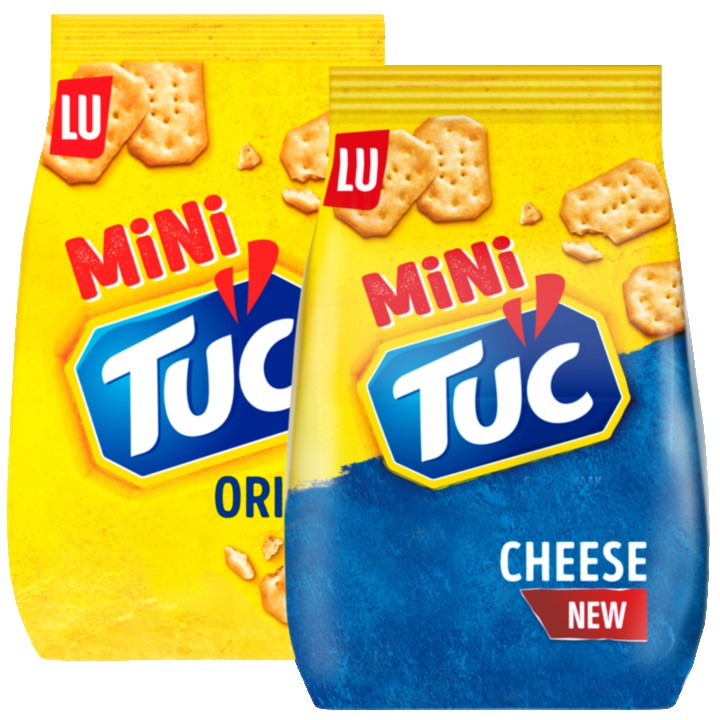 LU TUC Mini&amp;#x27;s Original en Cheese 2 x 100g