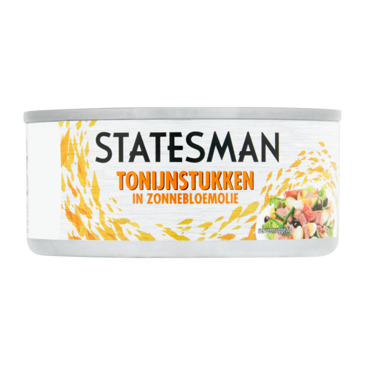 Statesman Tonijnstukken in Zonnebloemolie 160g