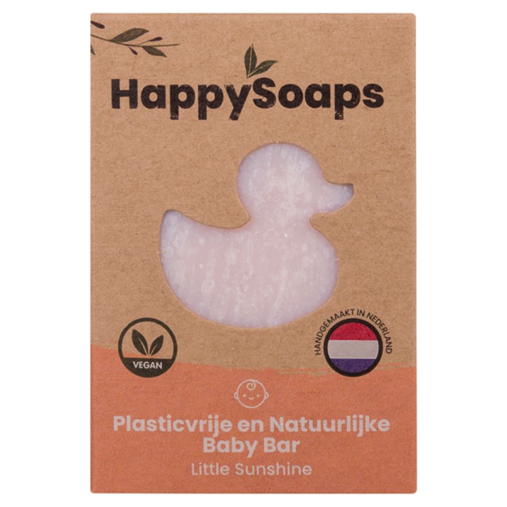 HappySoaps Baby Shampoo en Body Wash Bar - Little Sunshine 80g