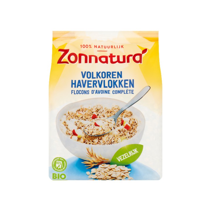 Zonnatura Bio Volkoren Havervlokken 500g