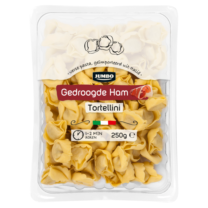 Jumbo Verse Pasta Tortellini met Gedroogde Ham 250g