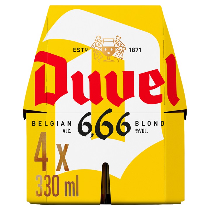 Duvel 6.66% blond speciaalbier 4 x 33cl