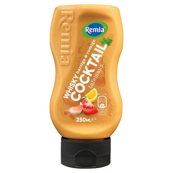 Remia Whisky Hartige &amp;amp; Romige Cocktail Tafelsaus 250ml