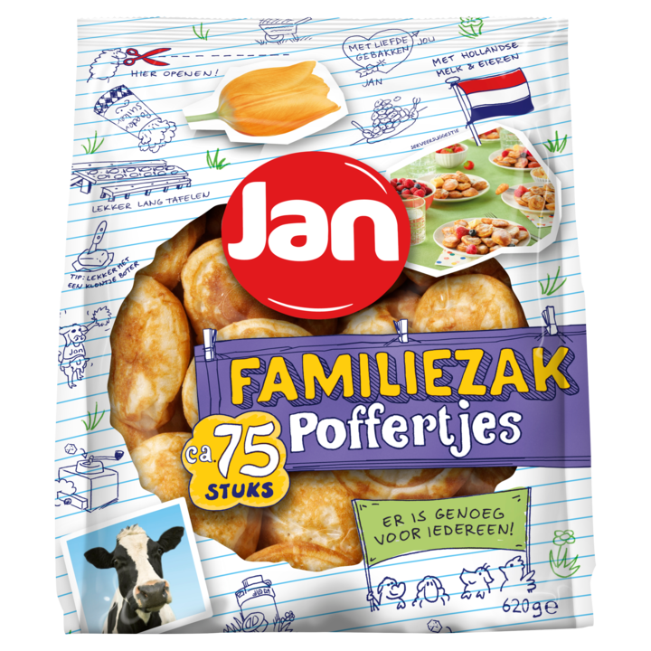 Jan Poffertjes Familiezak 620g