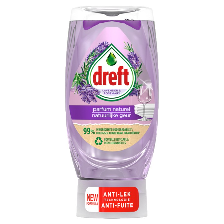 Dreft Natuurlijke Geur Afwasmiddel Lavendel &amp;amp; Rozemarijn 370ML