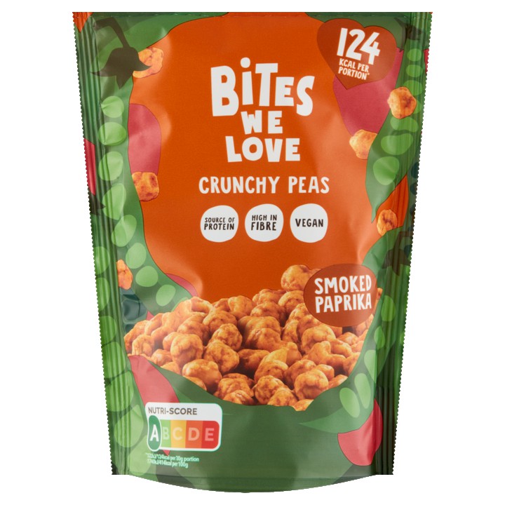 BitesWeLove Crunchy Peas Smoked Paprika 100g