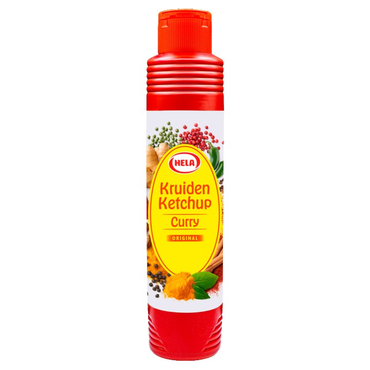 Hela Kruiden Ketchup Curry Original 580g