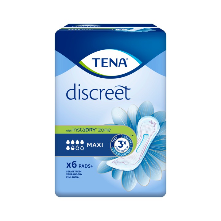 TENA Discreet Maxi Verbanden 6 Stuks