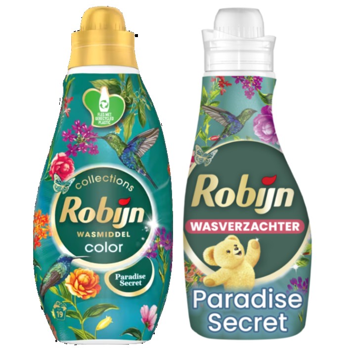 Robijn Color Paradise Secret Wasmiddel en Wasverzachter