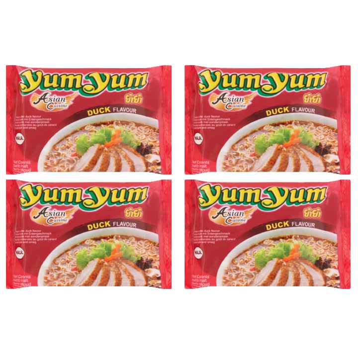 Yum Yum Instant Noedels Eendsmaak 4 x 60g